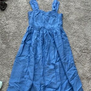 H&M Blue Sundress with Smocked Bodice